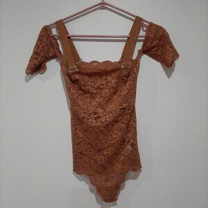 Free people hot as hell lace bodysuit